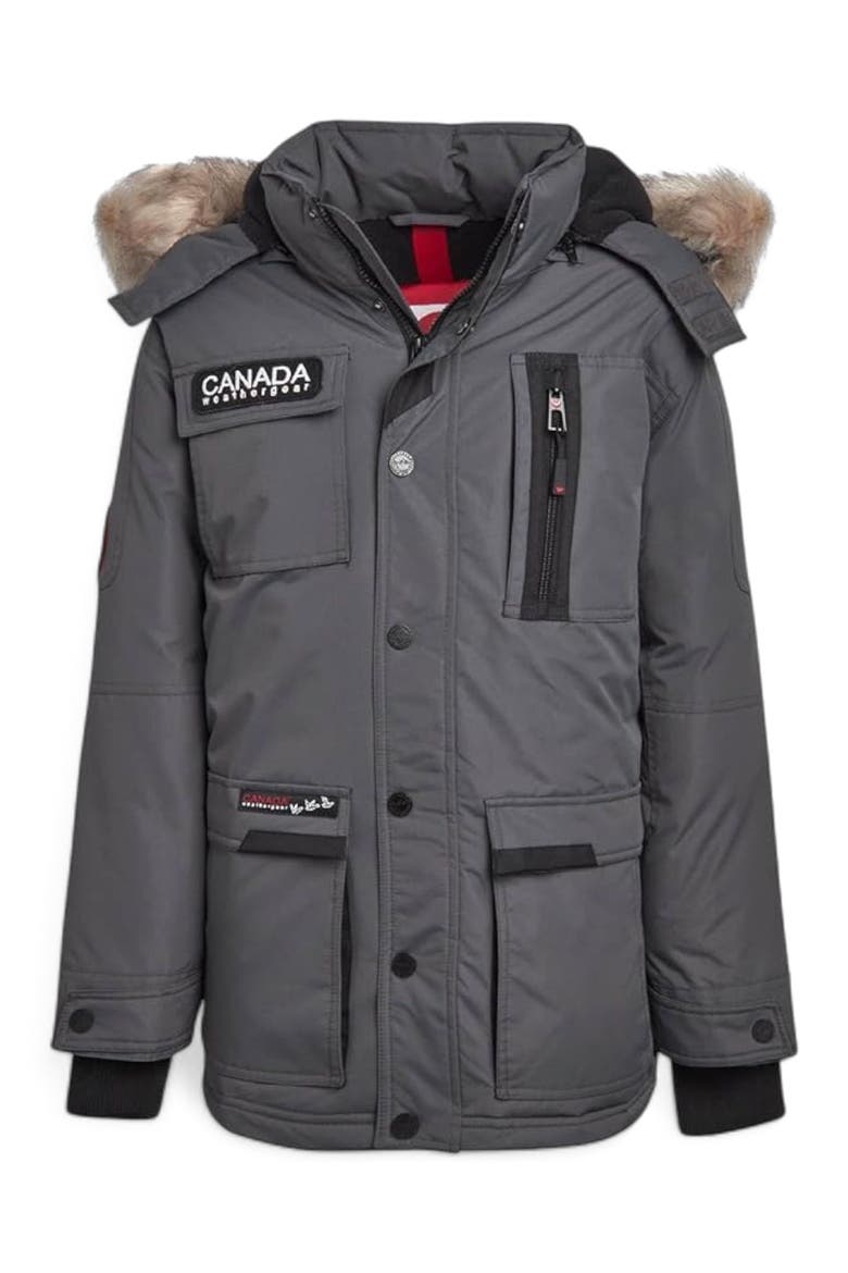 Boys' Heavyweight Jacket, Main, color, Charcoal