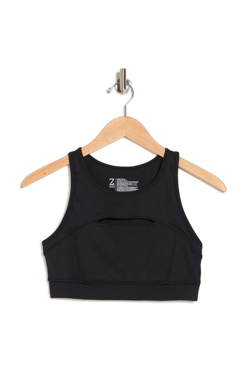 Z by Zella Sweat To Swim UPF Bra, Alternate, color, 