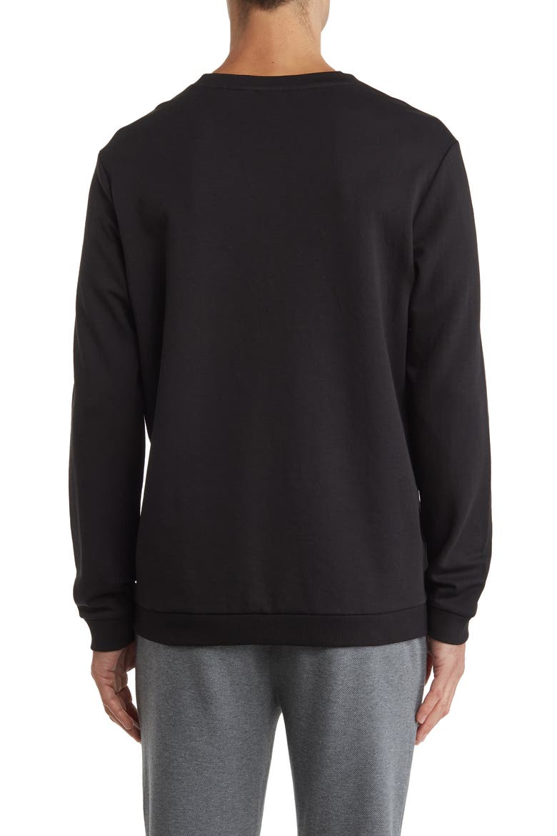 Salbo Block Letter Crewneck Pullover, Alternate, color, BLACK