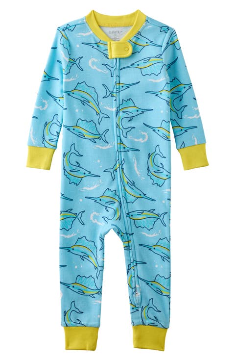 Shawn Footless Organic Cotton One-Piece Pajamas (Baby)