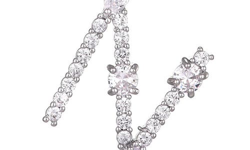 Adornia Mixed Crystal Initial Pendant Necklace