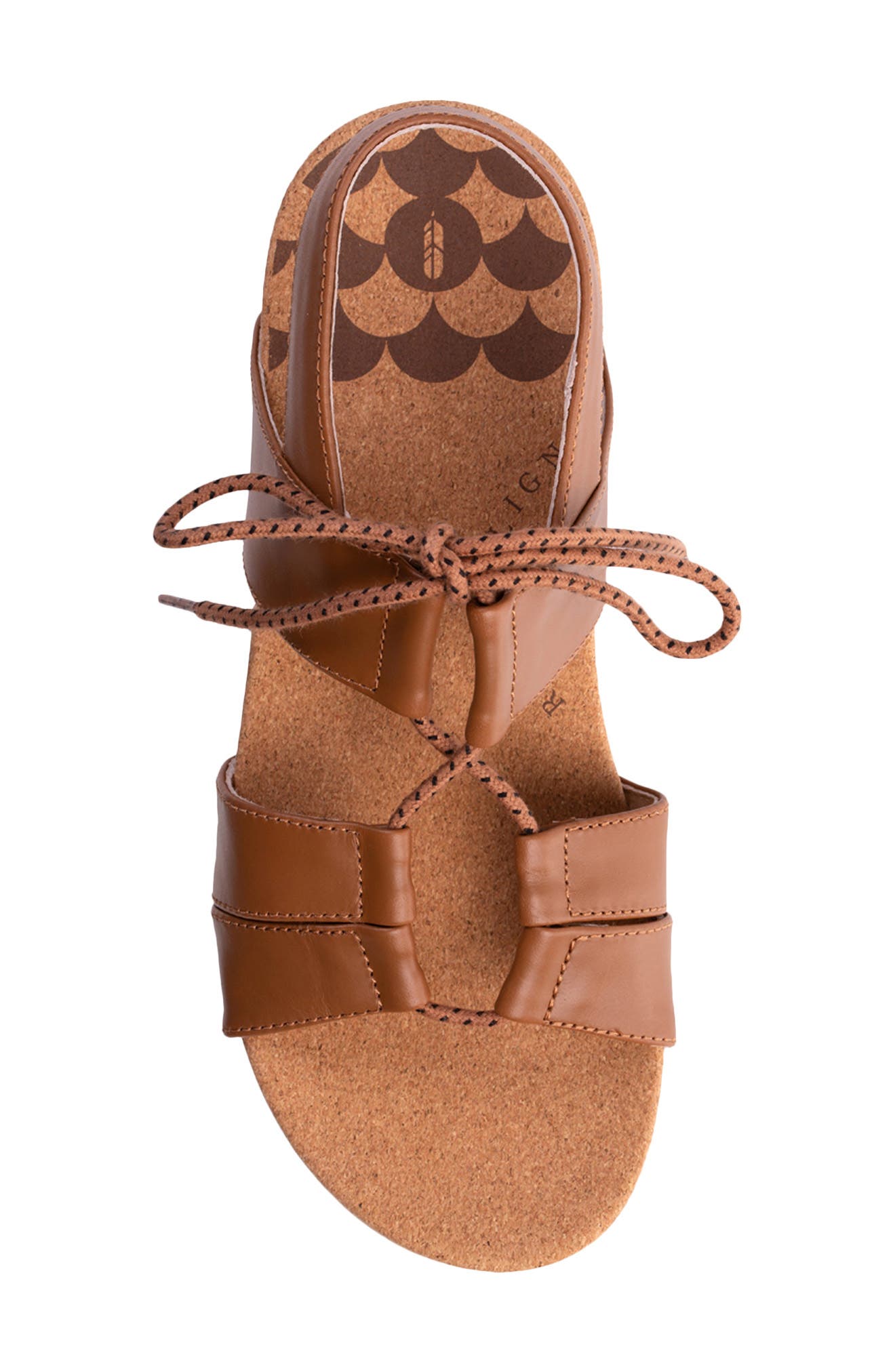 Adele Lace-Up Sandal, Alternate, color, SADDLE