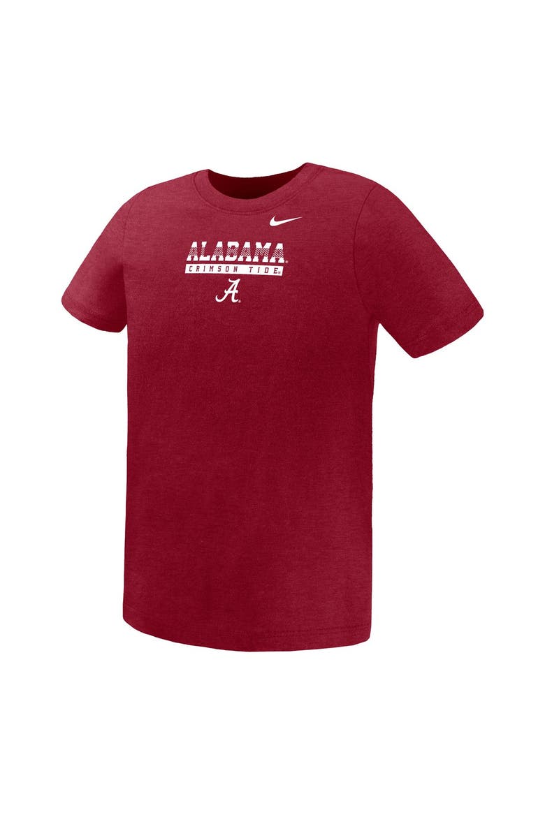 Preschool Nike Crimson Alabama Crimson Tide Name Bar Legend Dri-FIT T-Shirt, Alternate, color, Crimson