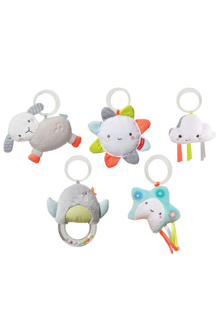 Silver Lining Cloud Activity Gym, Alternate, color, WHITE