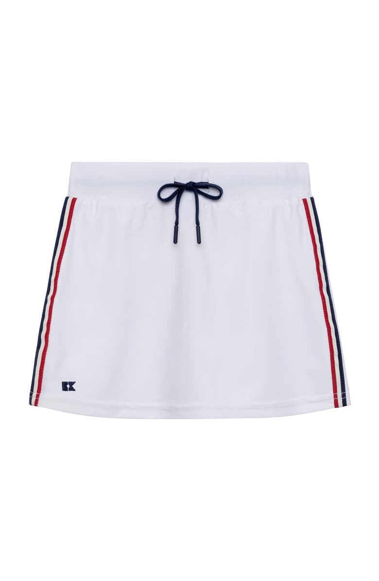 Courtside Kids Girls Ribboned Skirt, Main, color, White