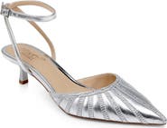 Jewel Badgley Mischka Fable Ankle Strap Pointed Toe Pump