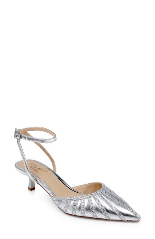 Jewel Badgley Mischka Fable Ankle Strap Pointed Toe Pump