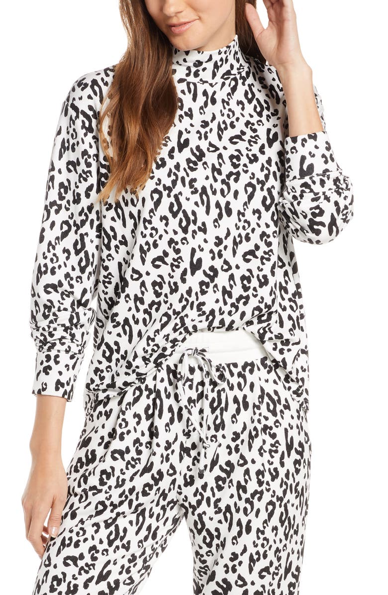 Something Navy Mock Neck Sweatshirt, Main, color,