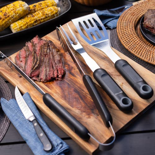 Maverick 3-piece Grilling Tool Set In Silver