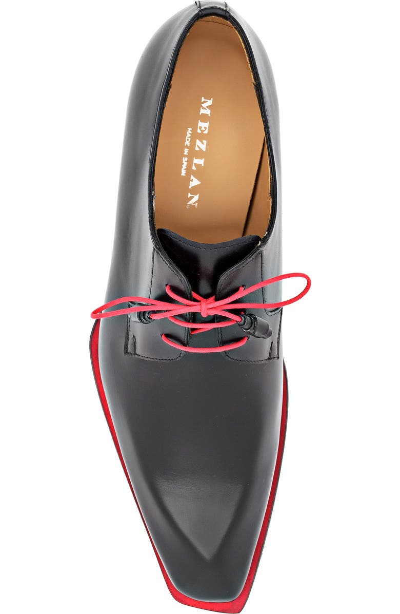 Mezlan Patina Derby, Alternate, color, Black