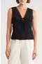 V-Neck Lace Trim Top