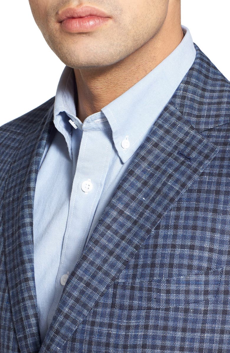 Peter Millar 'Coastal Check' Classic Fit Plaid Sport Coat, Alternate, color,