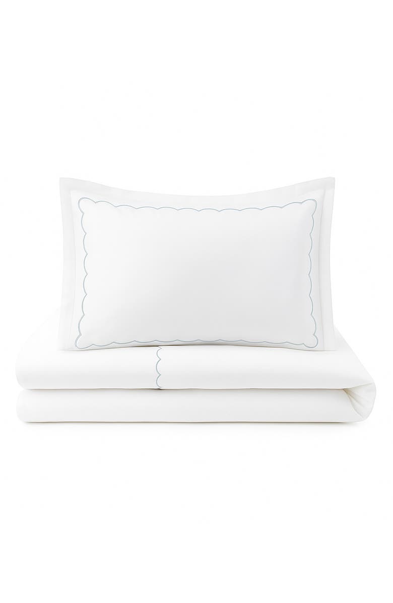 Domani Home Scallop Hotel Duvet Cover, Sheet & Shams Set, Main, color,