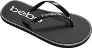 bebe Rhinestone Flip Flop