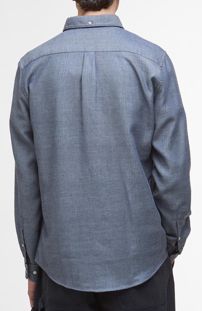 Barbour Buckley Tailored Fit Cotton Herringbone Button-Down Shirt, Alternate, color,