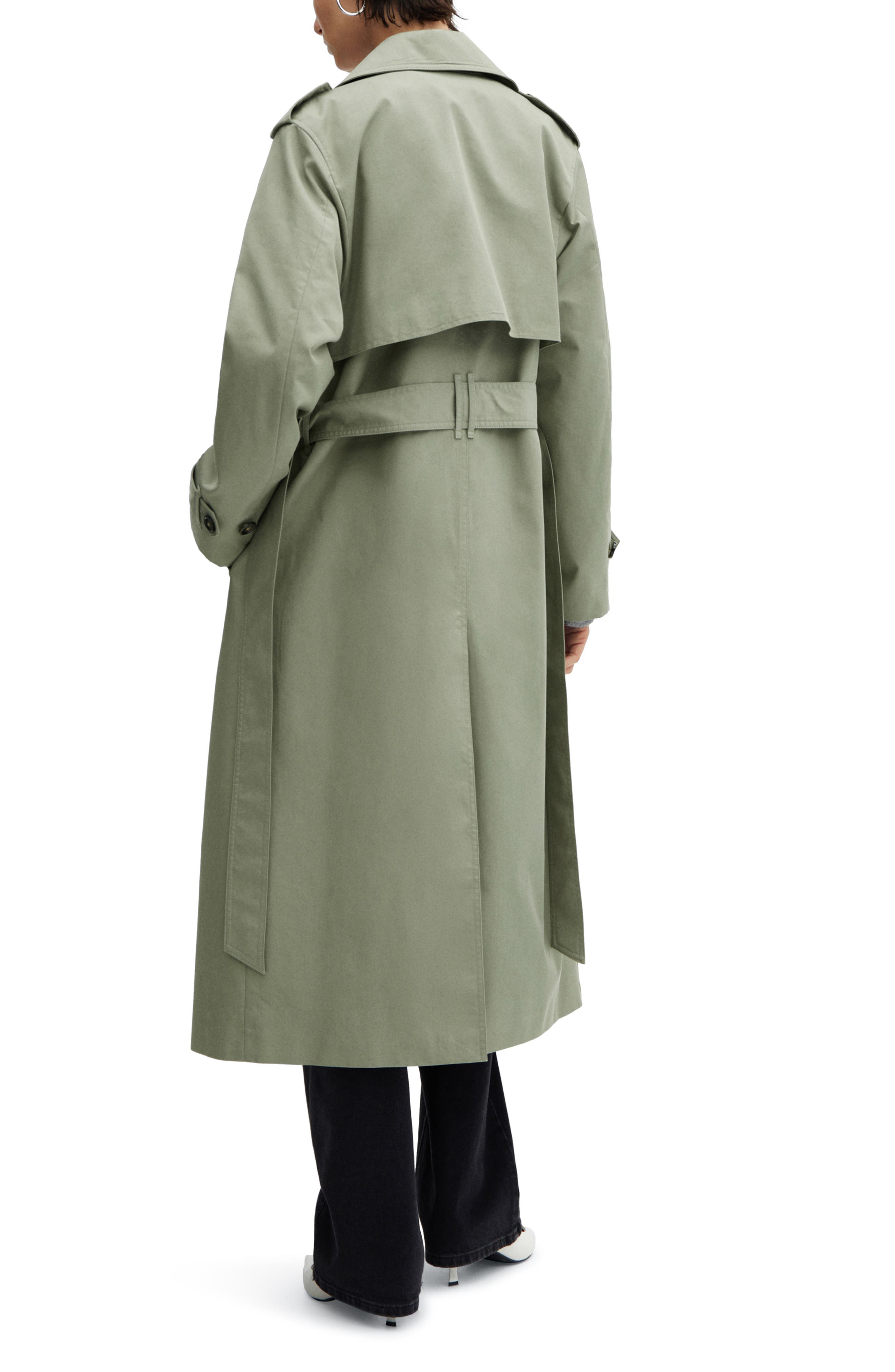 MANGO Angela Belted Trench Coat (Women) | Nordstrom