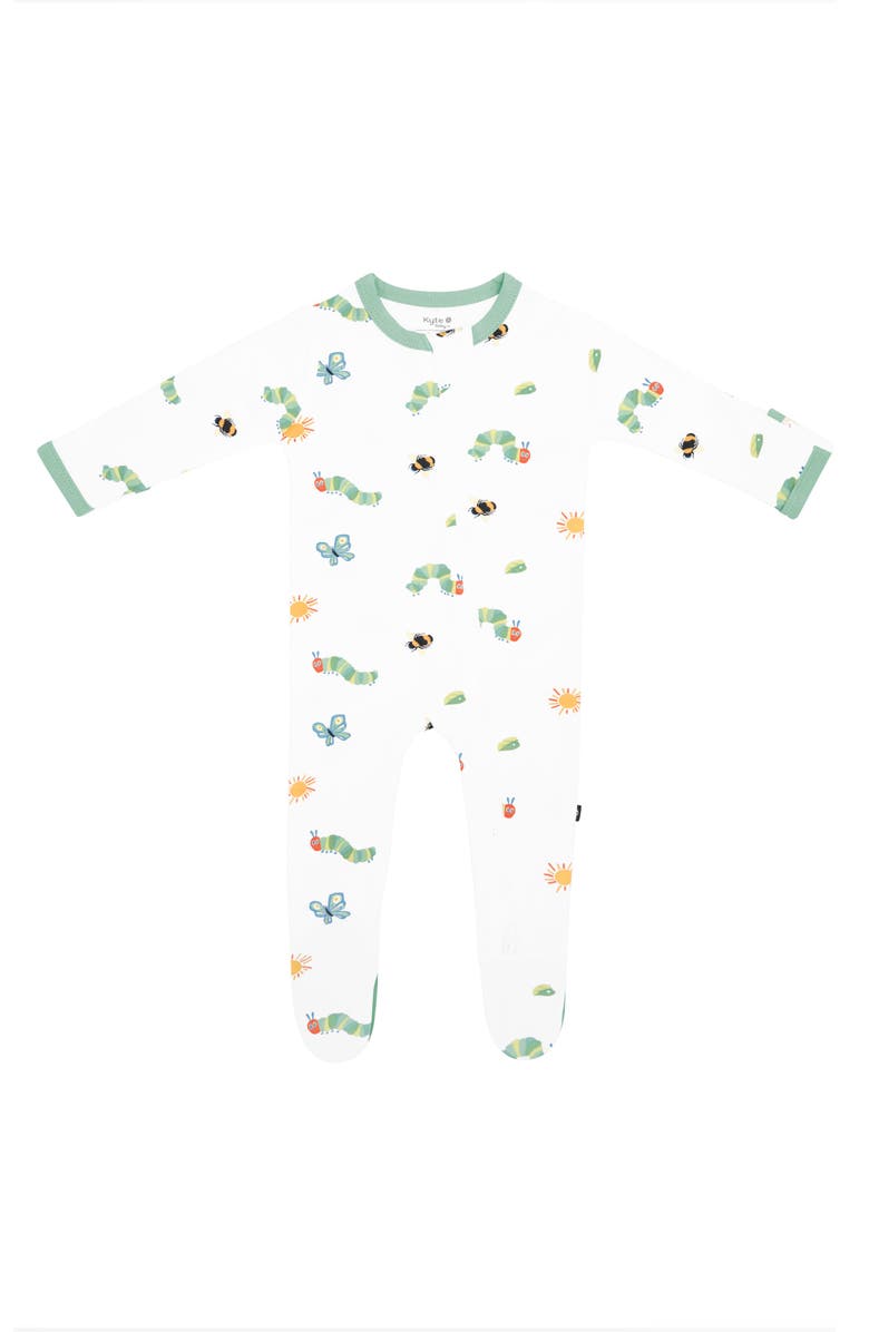 Kyte BABY 'The Very Hungry Caterpillar' Zip-Up Footie, Main, color, The Very Hungry Caterpillar