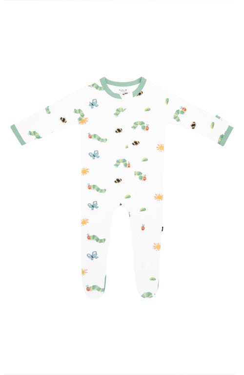 Kyte Baby Kids' 'the Very Hungry Caterpillar' Zip-up Romper In White