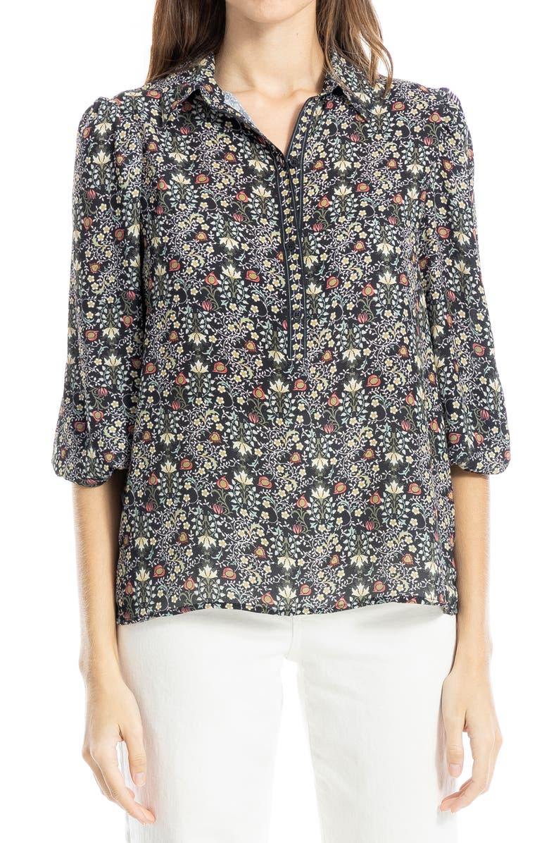 MAX STUDIO Three Quarter Sleeve Top, Main, color, 