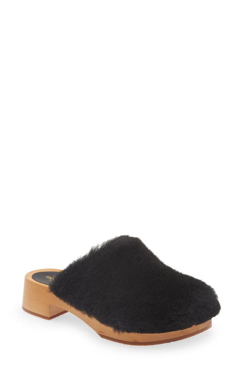 Fluff Genuine Shearling Clog (Women)