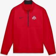 Nike Men's Nike Scarlet Ohio State Buckeyes Primetime Club Fleece Half-Zip Pullover