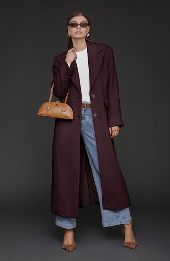 【Avec Les Filles】Strong Shoulder Coat ※送関込 Avec Les Filles Strong Shoulder Hourglass Single Breasted