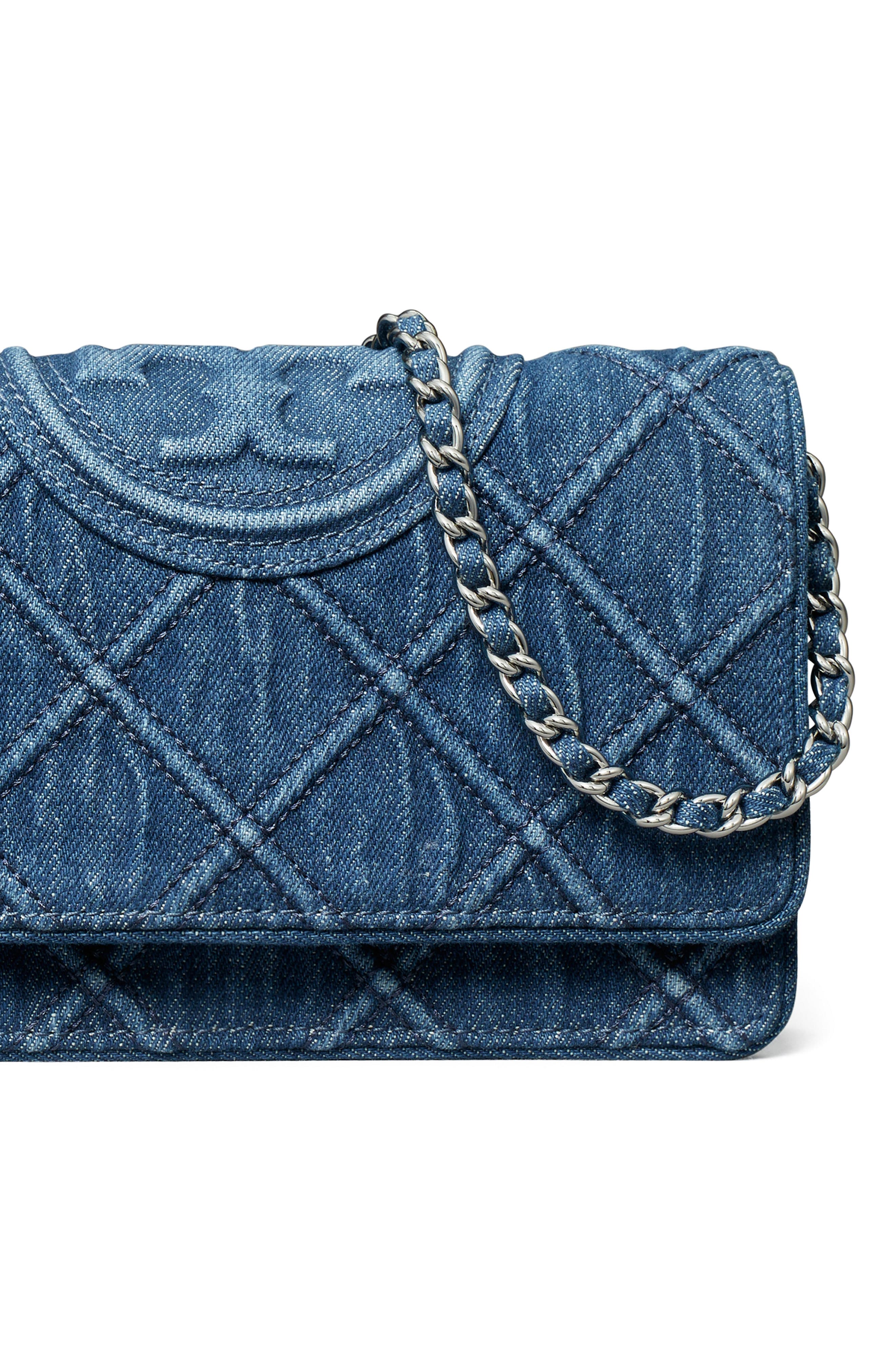 Fleming Denim Crossbody, Alternate, color, DENIM