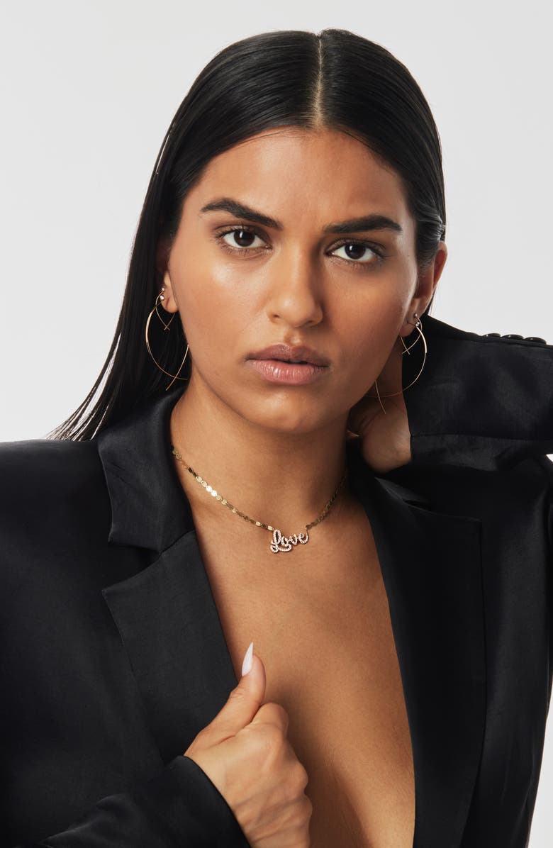 LANA Large Flat Upside Down Diamond Hoop Earrings, Alternate, color, Yellow