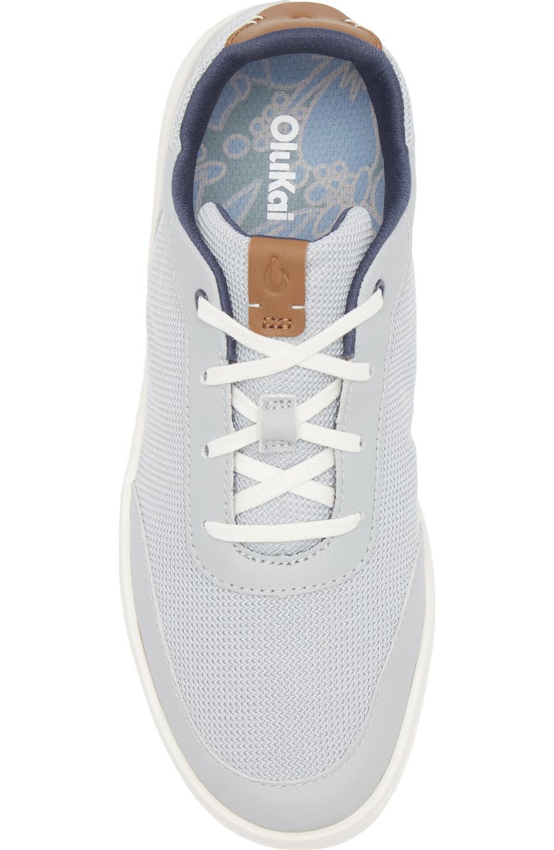 OluKai Kiahuna Sneaker, Alternate, color, Cloud Grey / Tan