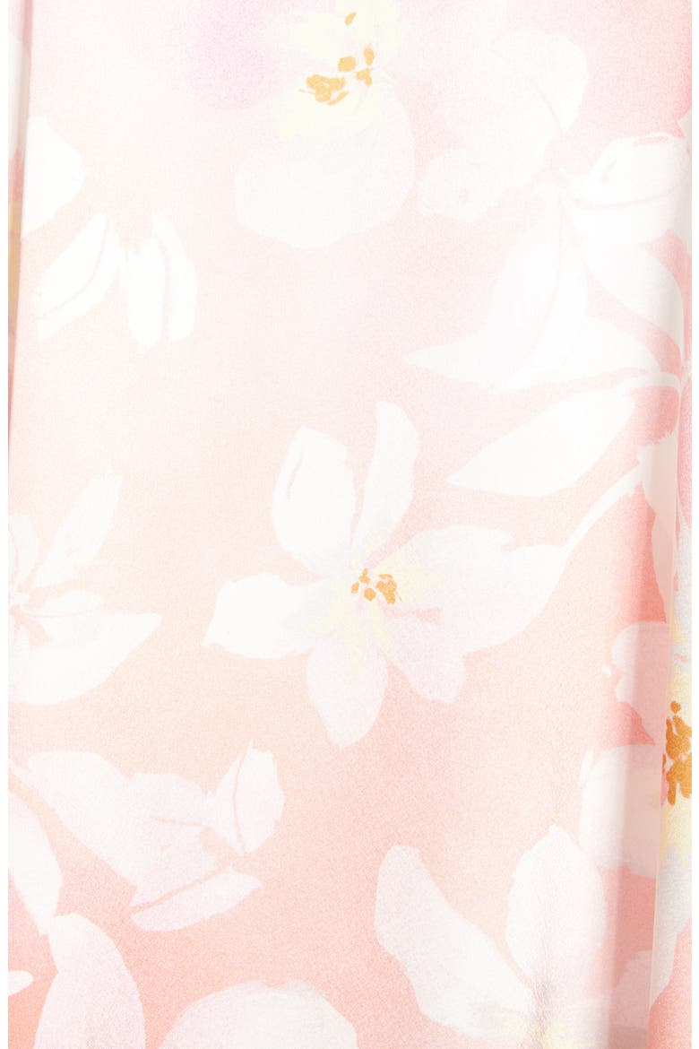 Print Ruana, Alternate, color, CORAL SOLEIL FLORAL PRINT