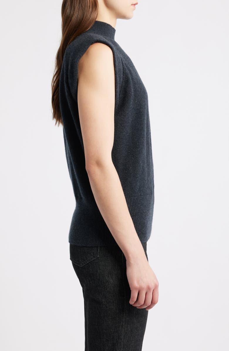 BOSS Futrani Cashmere Mock Neck Sweater, Alternate, color, Charcoal