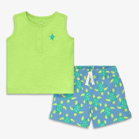 Baby Henley Tank Set