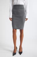 Stella McCartney Virgin Wool Knit Pencil Skirt