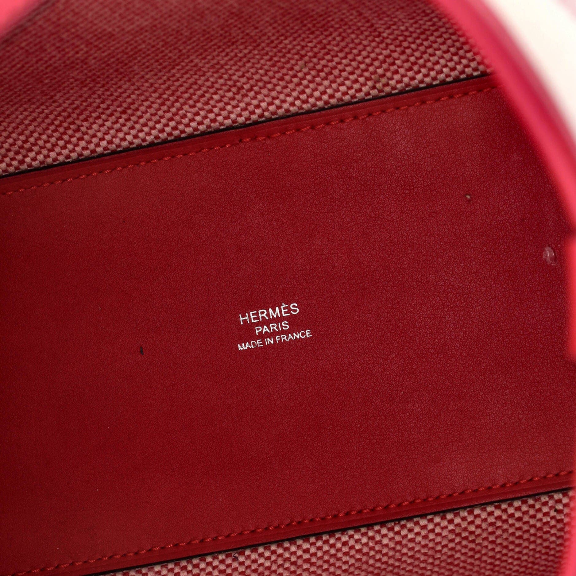 Cabas H en Biais Tote Canvas with Leather 27, Alternate, color, Pink
