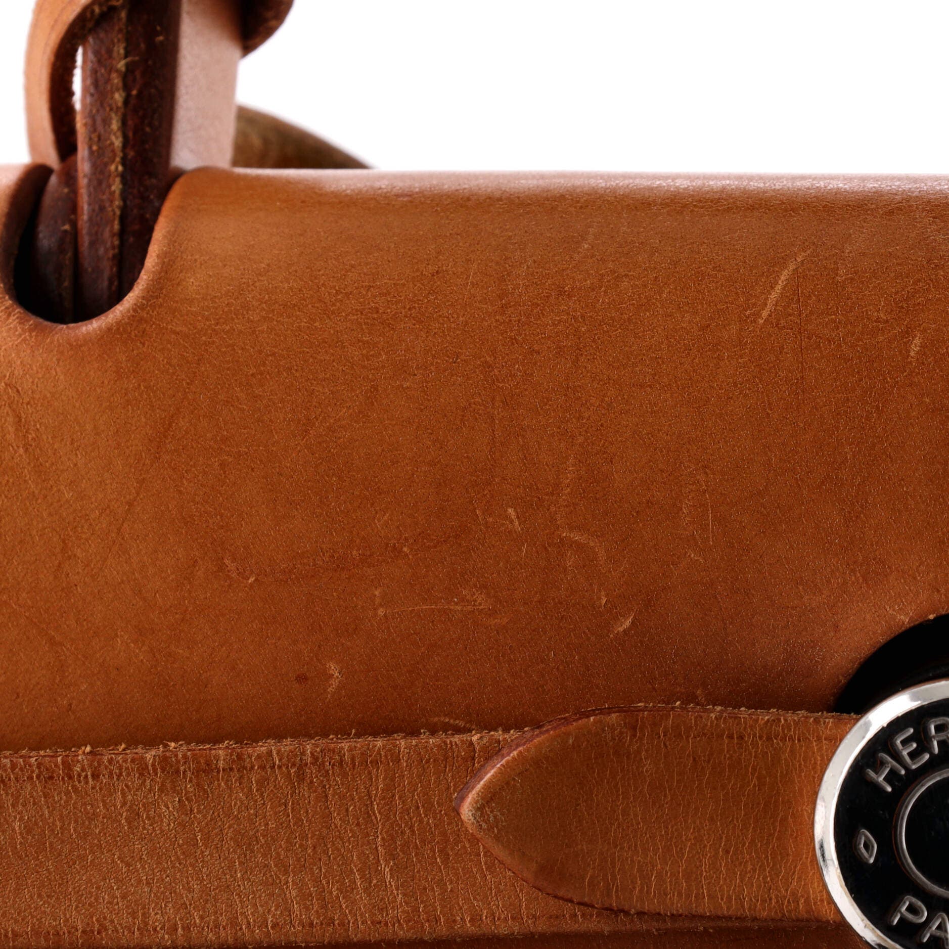 Pre-Owned Hermes Herbag Toile and Leather PM, Alternate, color, Ecru