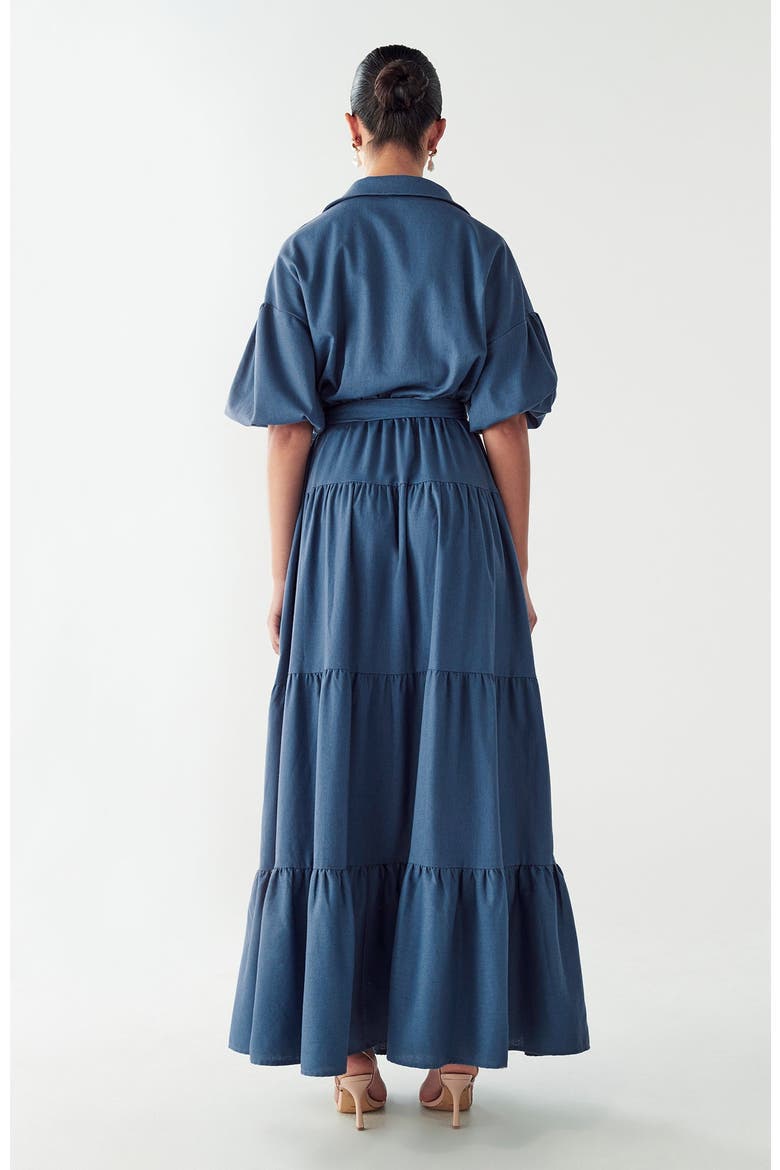 Sole Maxi Dress, Alternate, color, Petrol Blue