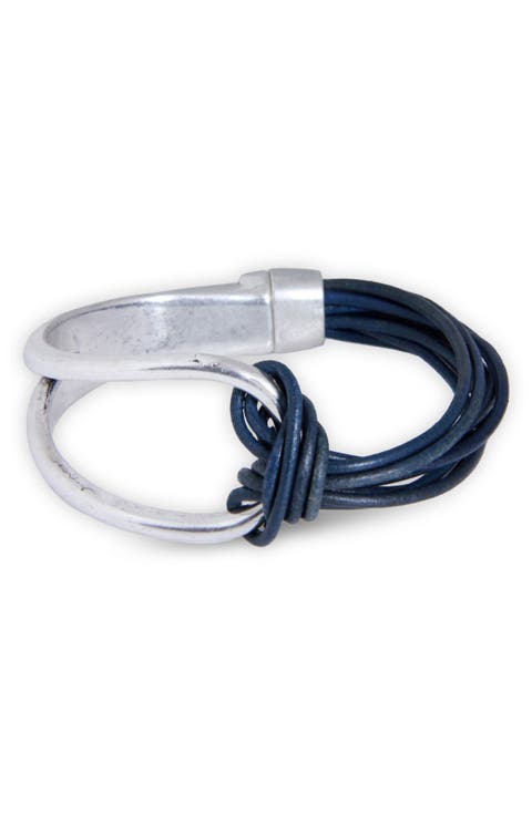 Knotted Leather Bracelet