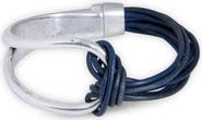 SAACHI Knotted Leather Bracelet