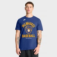 Nike Men's Nike Royal Milwaukee Brewers Cooperstown Collection T-Shirt