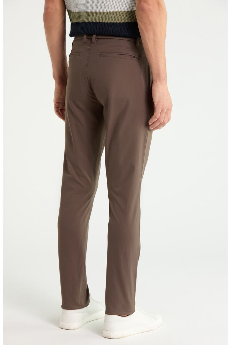 Gotham Slim Fit Water Repellent Pants, Alternate, color, CAFE NOIR
