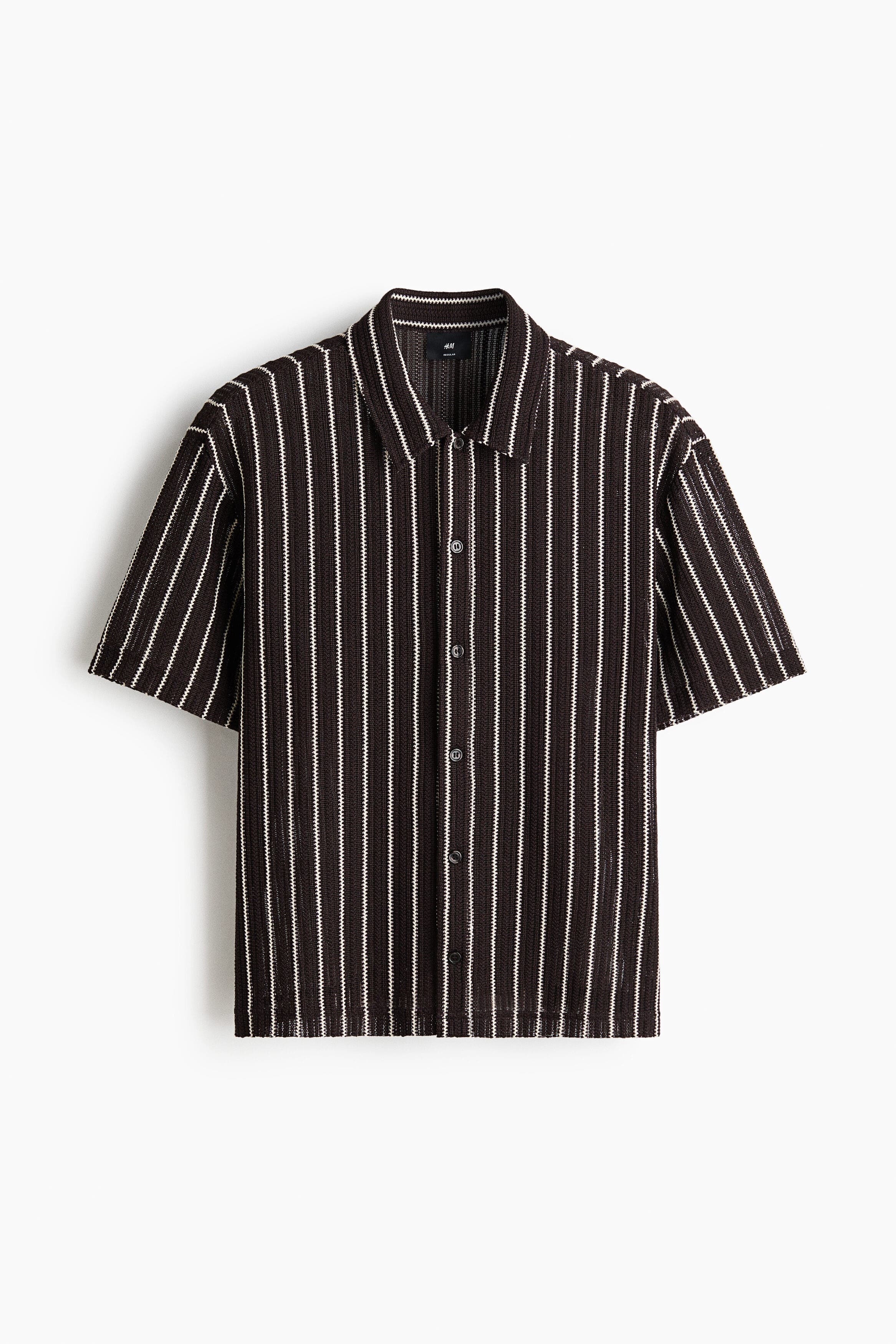Regular Fit Textured-knit Shirt - image 3
