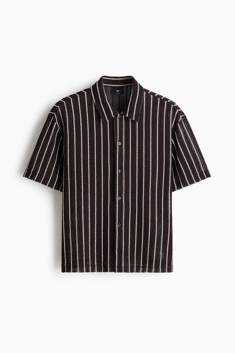 Regular Fit Textured-knit Shirt