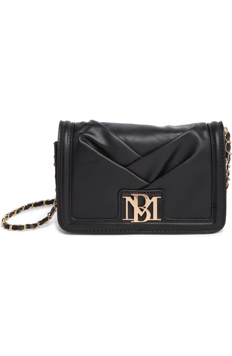 Badgley Mischka Collection Small Pleat Crossbody Bag, Main, color,