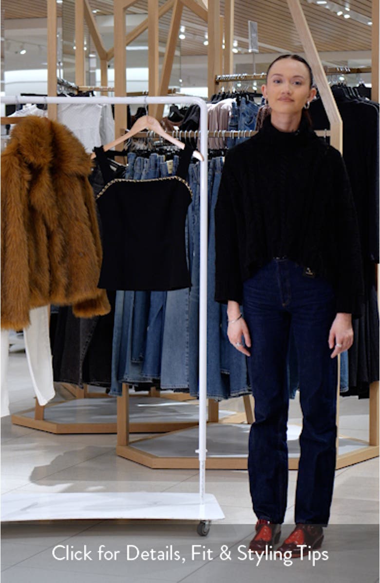 Chain Trim Crepe Top, sales video thumbnail