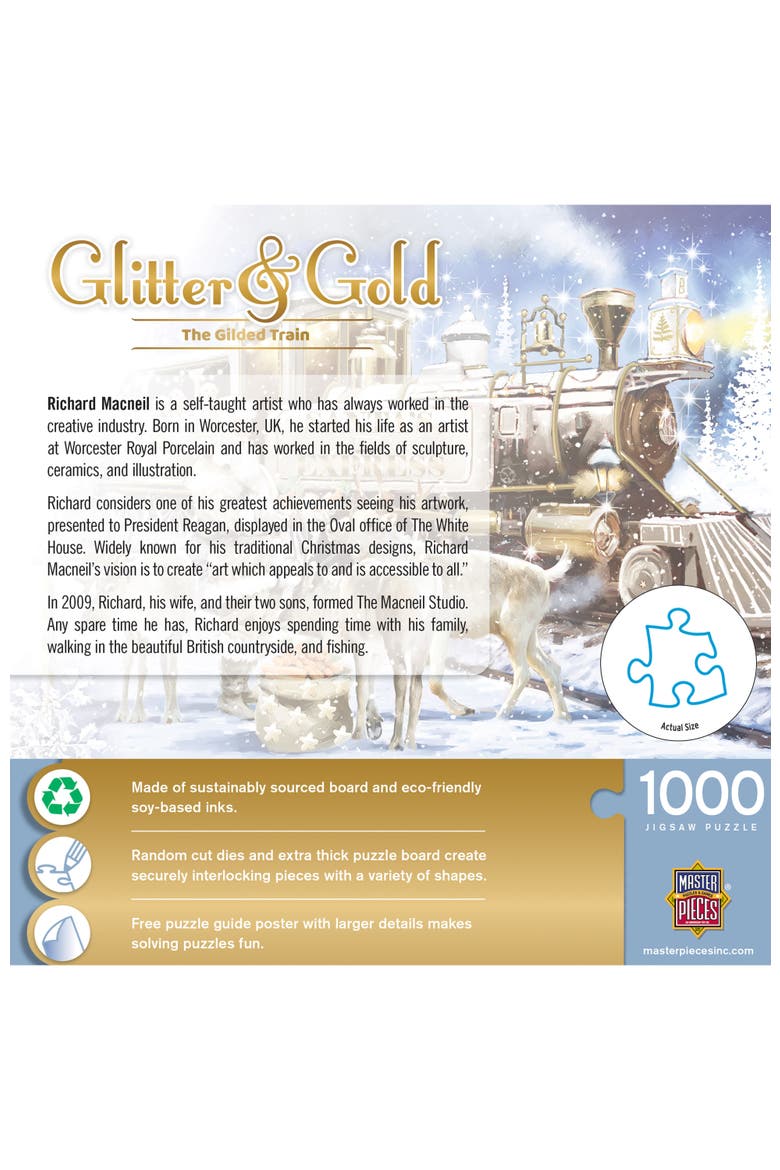 The Gilded Train 1000pc Jigsaw Puzzle, Alternate, color, Multicolor