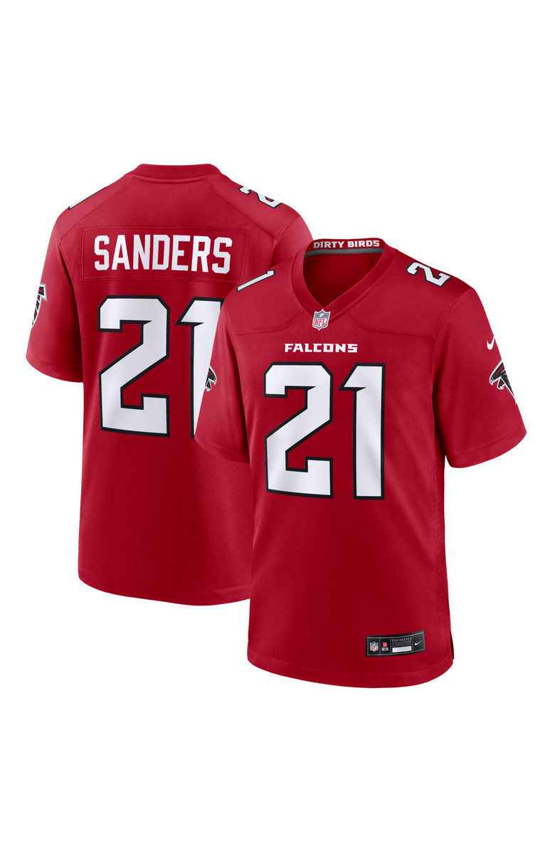 Nike Men's Nike Deion Sanders Red Atlanta Falcons Retired Player Game Jersey, Main, color, Red