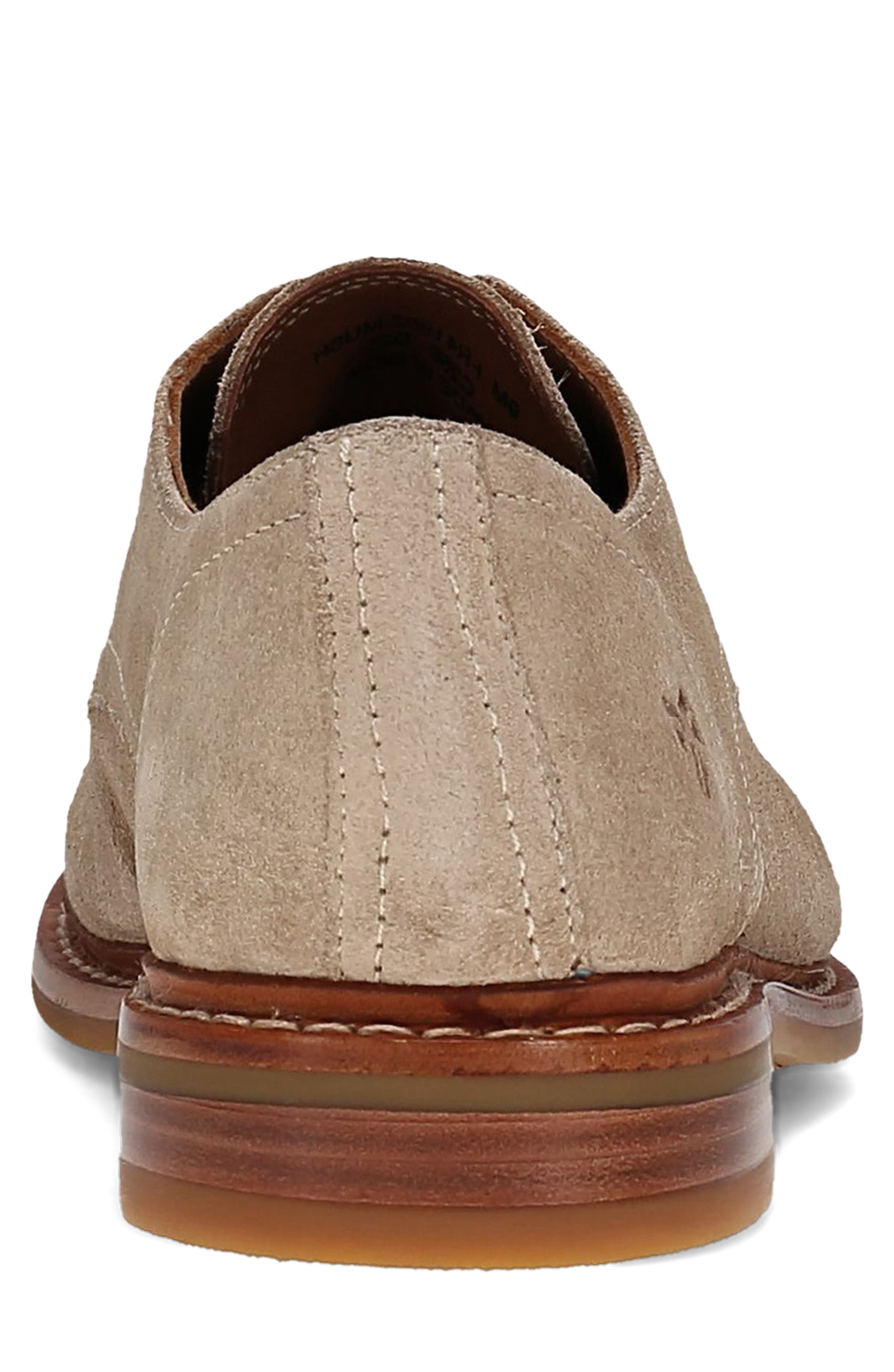 Frye Paul Suede Plain Toe Derby, Alternate, color, Mushroom