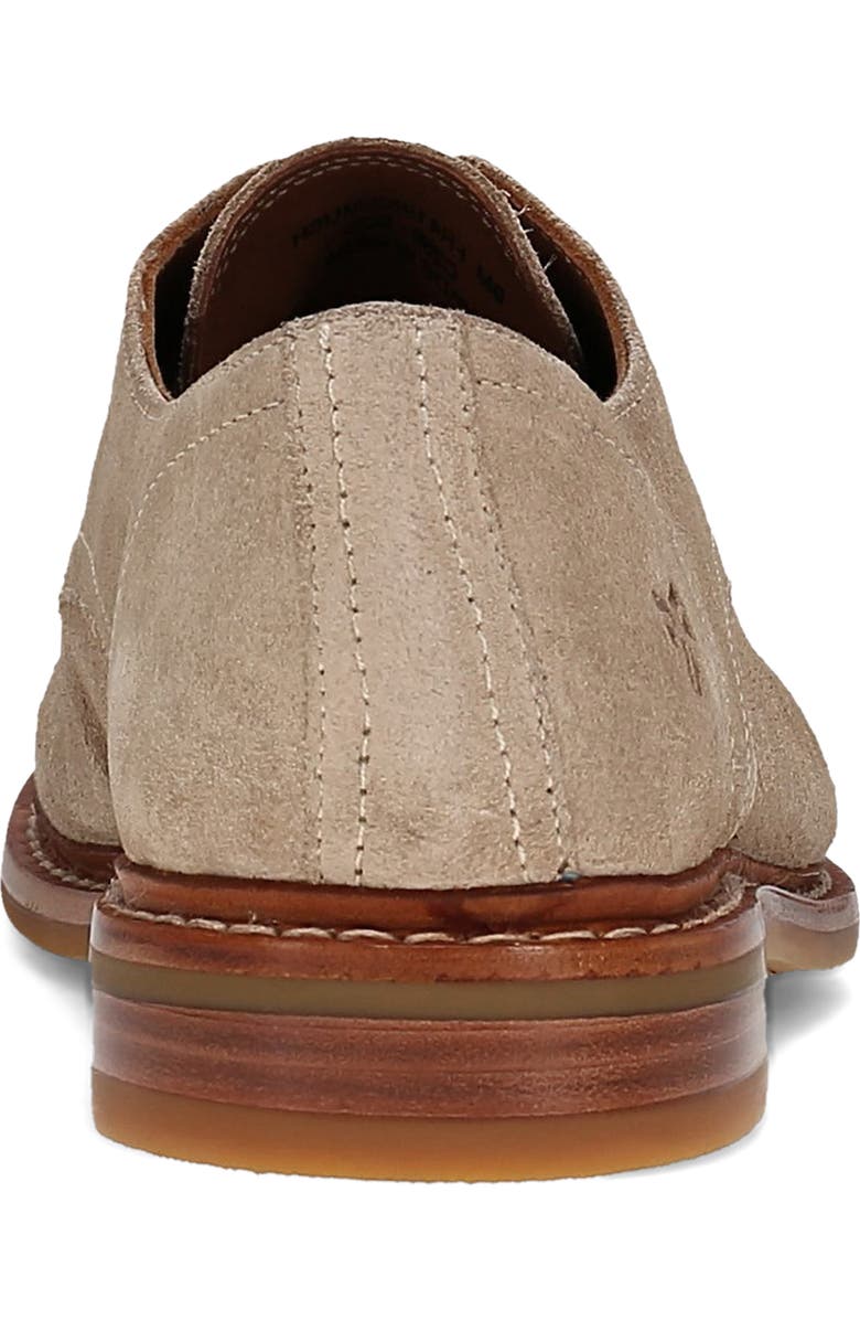 Frye Paul Suede Plain Toe Derby, Alternate, color, Mushroom