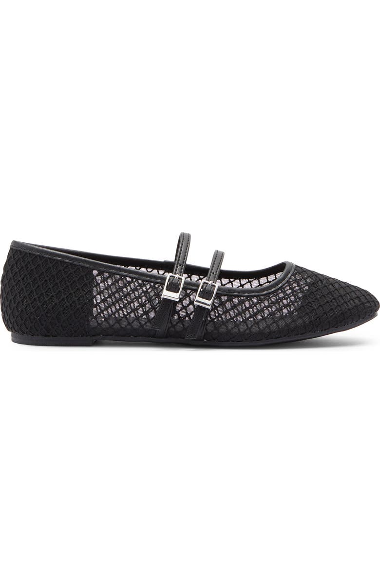 Reaction Kenneth Cole Malibu Mesh Mary Jane Flat, Alternate, color, Black Sport Mesh