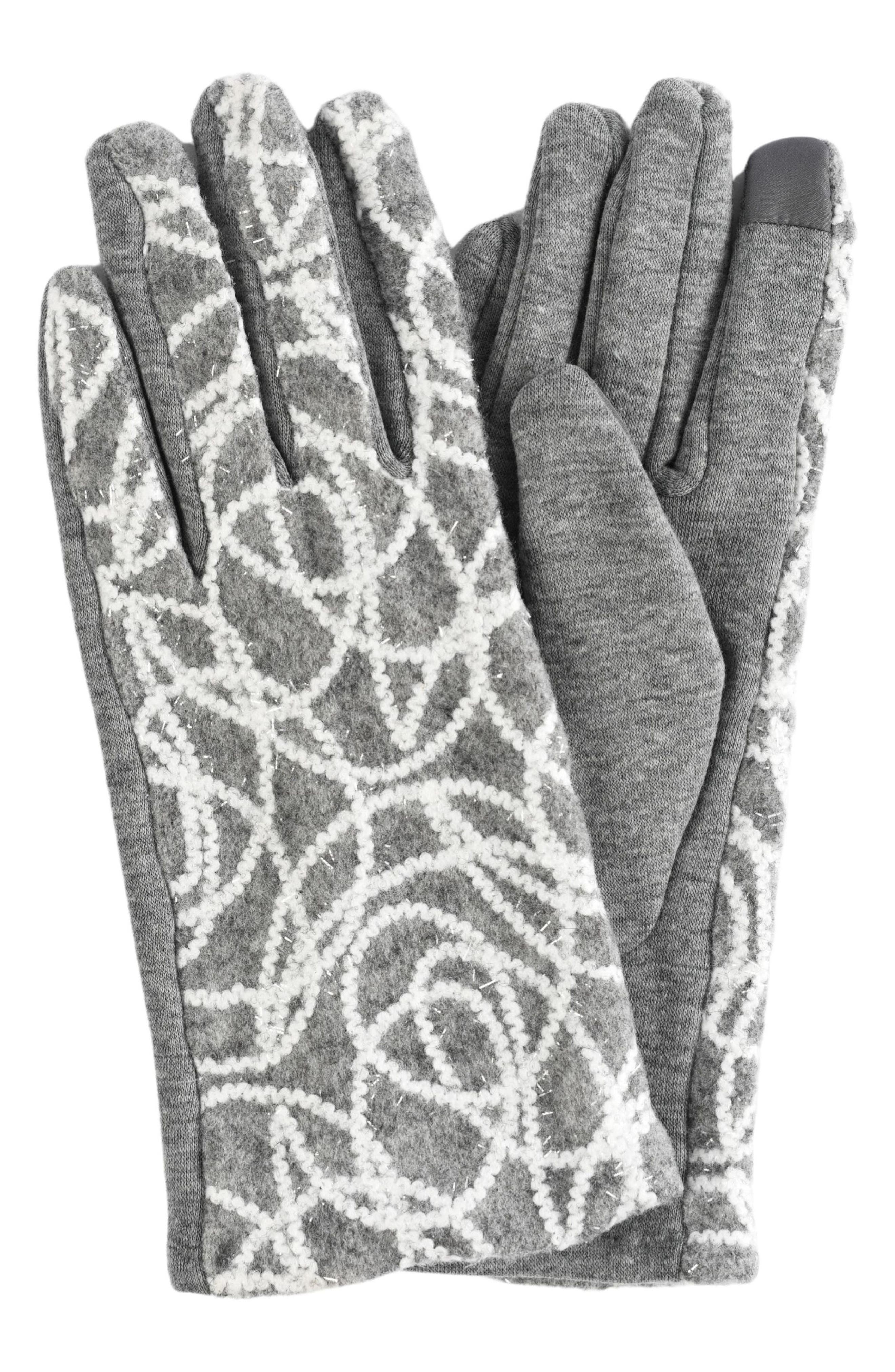 MARCUS ADLER Yarn Patterned Touchscreen Gloves